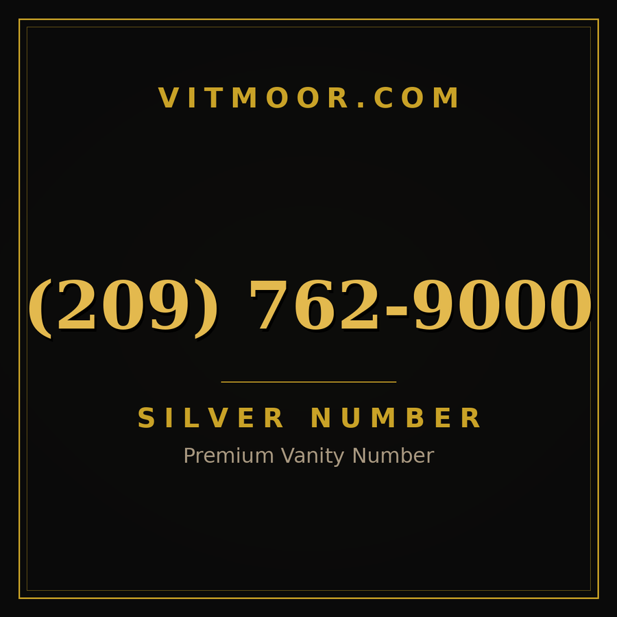 VITMOOR Silver premium number (209) 762-9000
