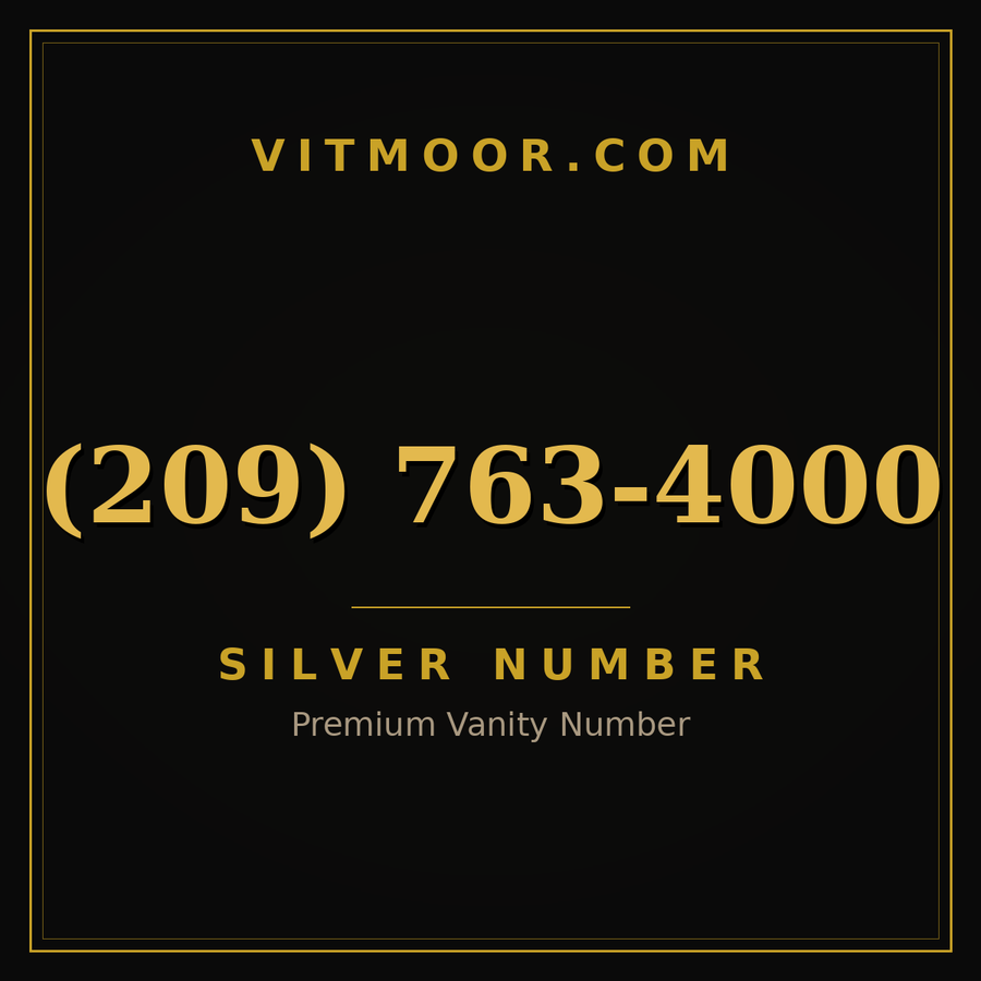 VITMOOR Silver premium number (209) 763-4000