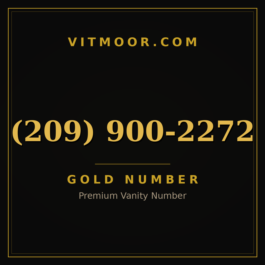 VITMOOR Gold premium number (209) 900-2272