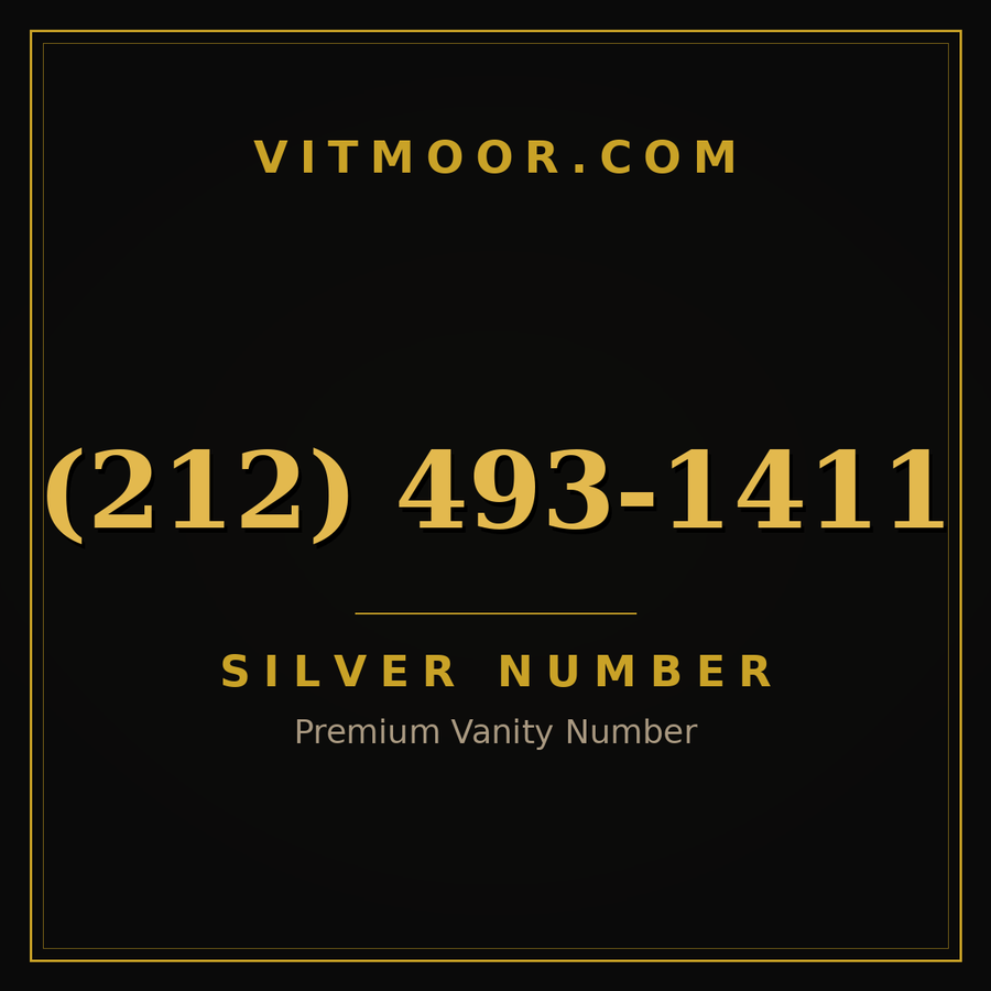 VITMOOR Silver premium number (212) 493-1411