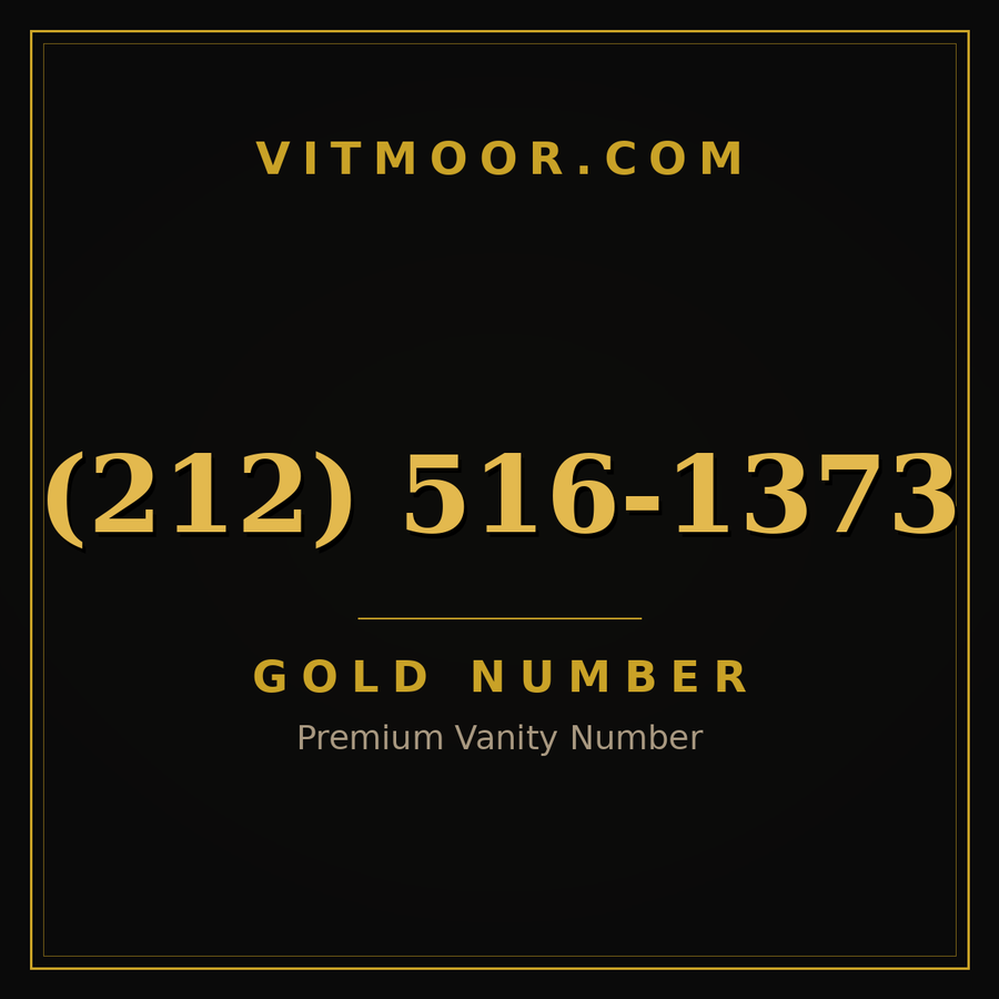 VITMOOR Gold premium number (212) 516-1373
