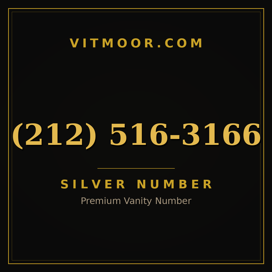 VITMOOR Silver premium number (212) 516-3166