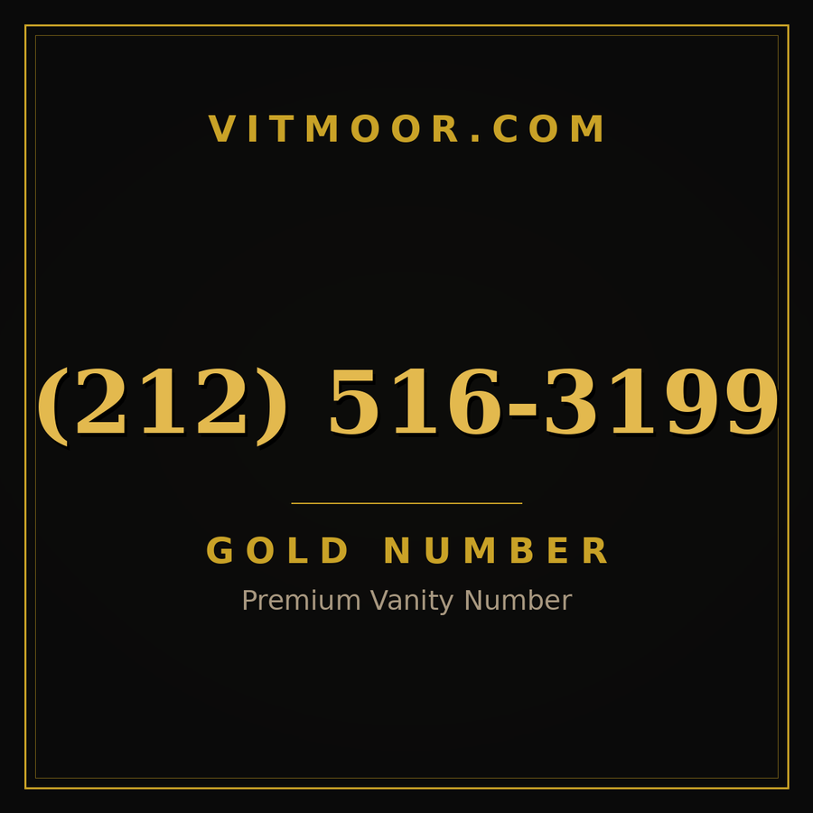 VITMOOR Gold premium number (212) 516-3199