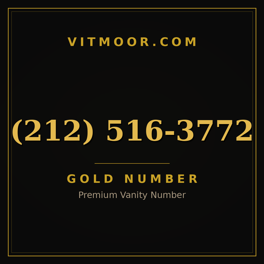VITMOOR Gold premium number (212) 516-3772