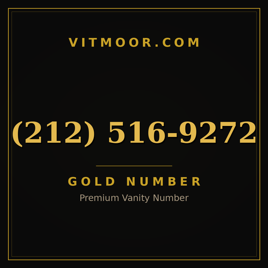 VITMOOR Gold premium number (212) 516-9272