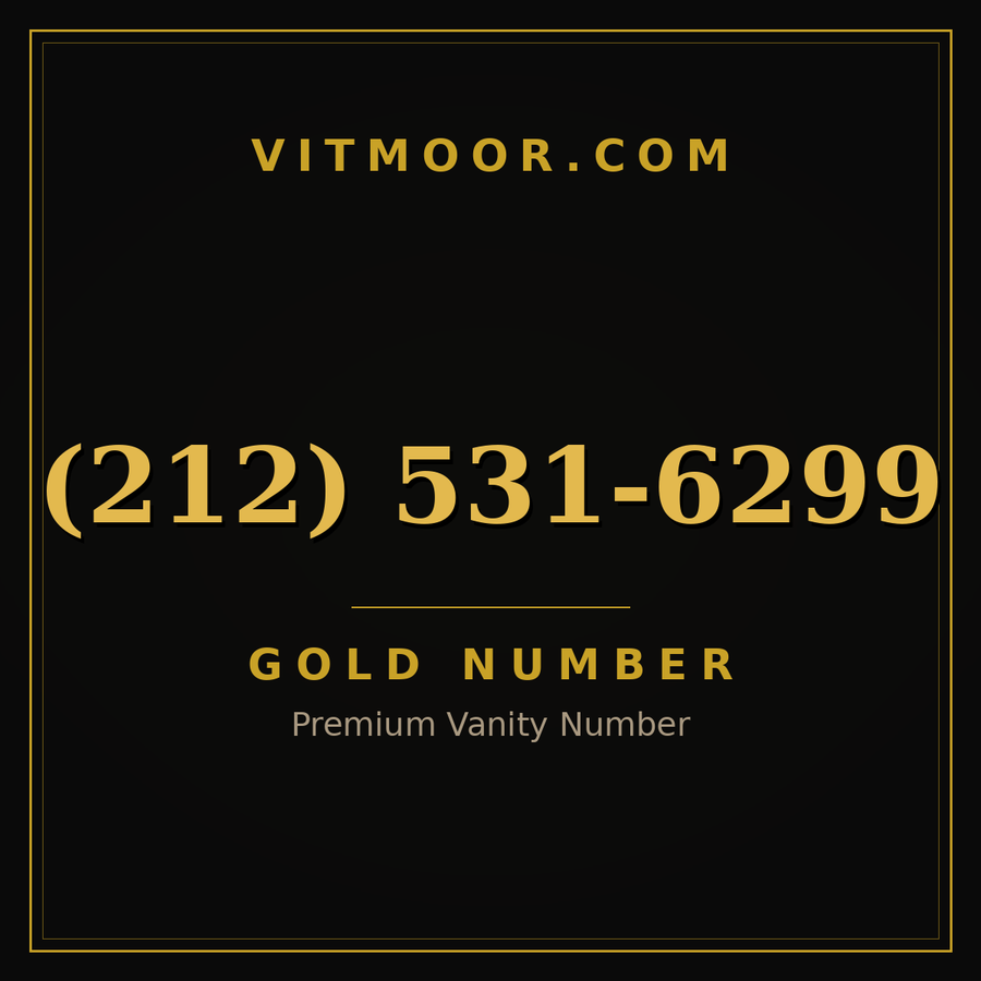 VITMOOR Gold premium number (212) 531-6299