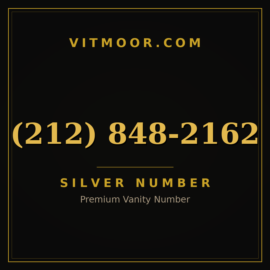 VITMOOR Silver premium number (212) 848-2162