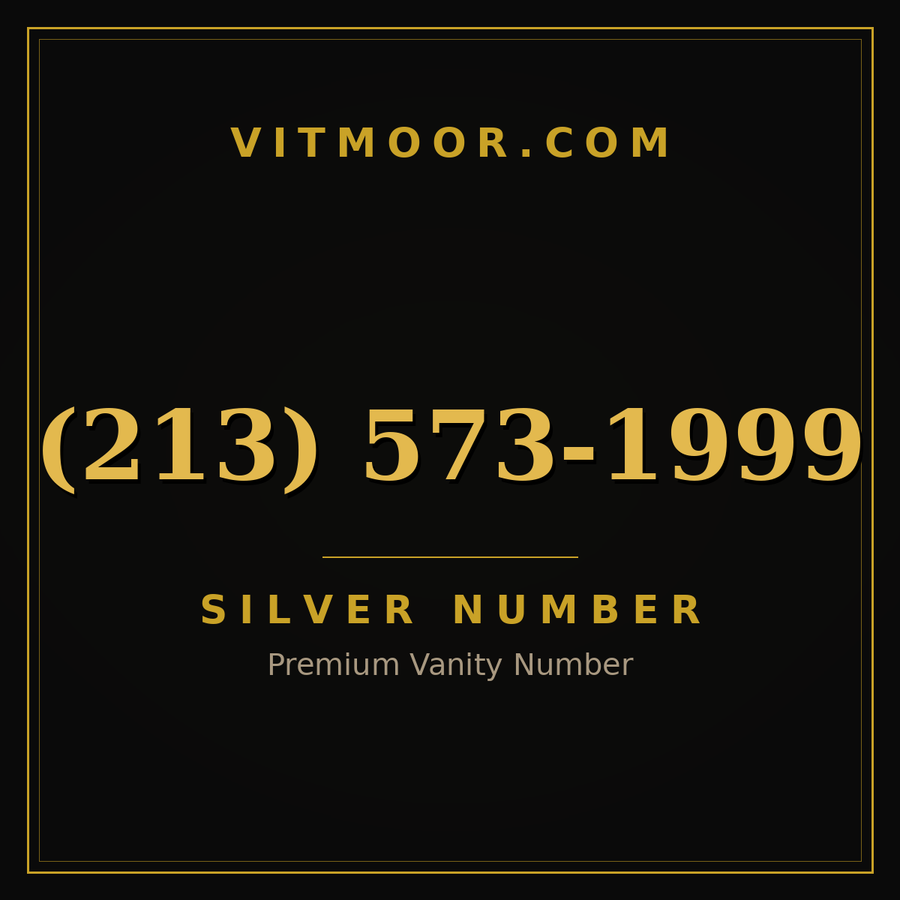 VITMOOR Silver premium number (213) 573-1999