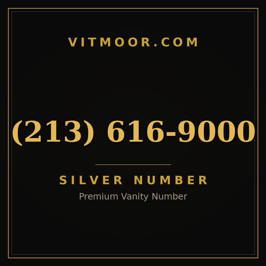VITMOOR Silver premium number (213) 616-9000