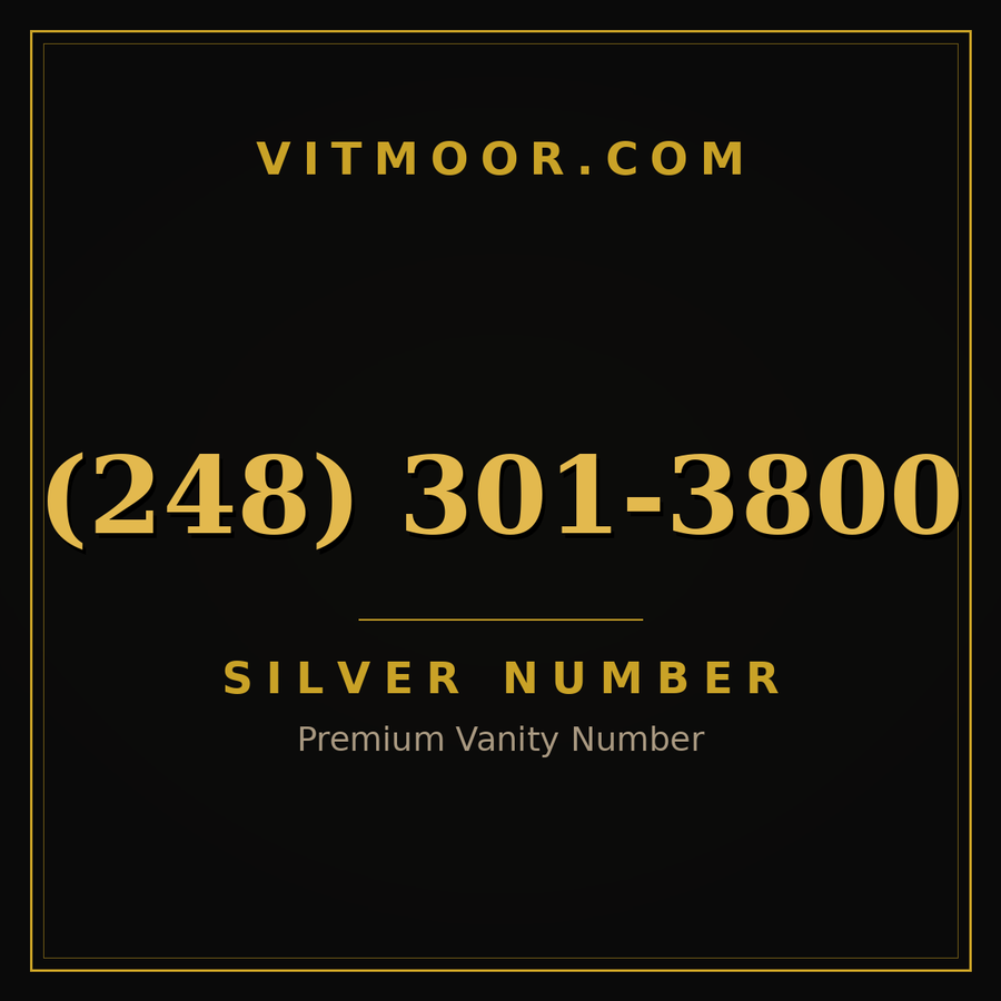 VITMOOR Silver premium number (248) 301-3800