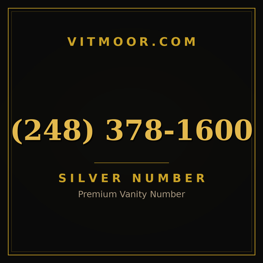 VITMOOR Silver premium number (248) 378-1600