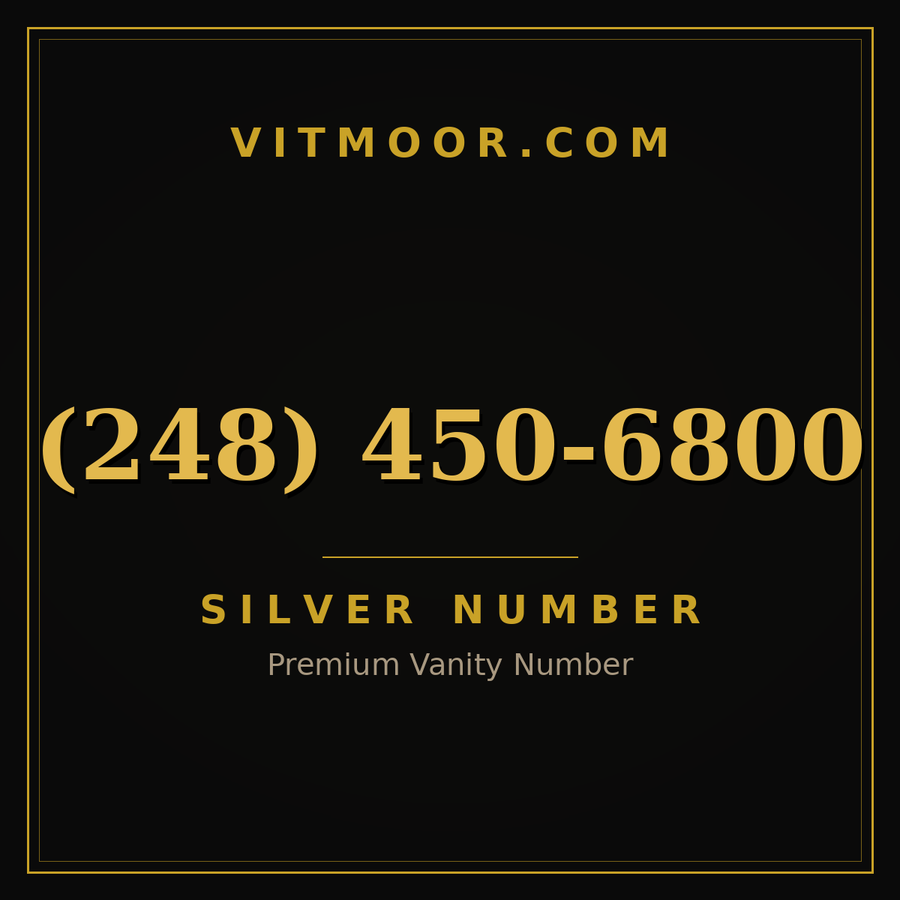 VITMOOR Silver premium number (248) 450-6800