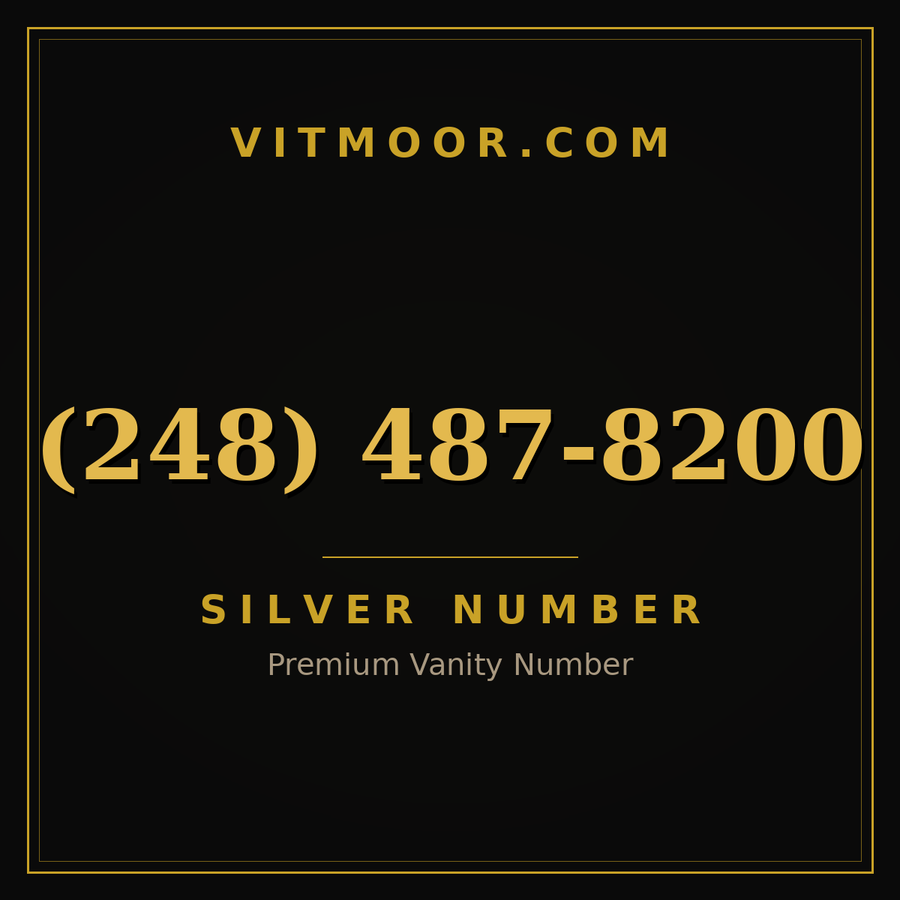 VITMOOR Silver premium number (248) 487-8200