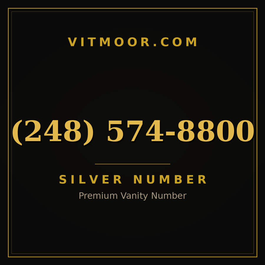 VITMOOR Silver premium number (248) 574-8800
