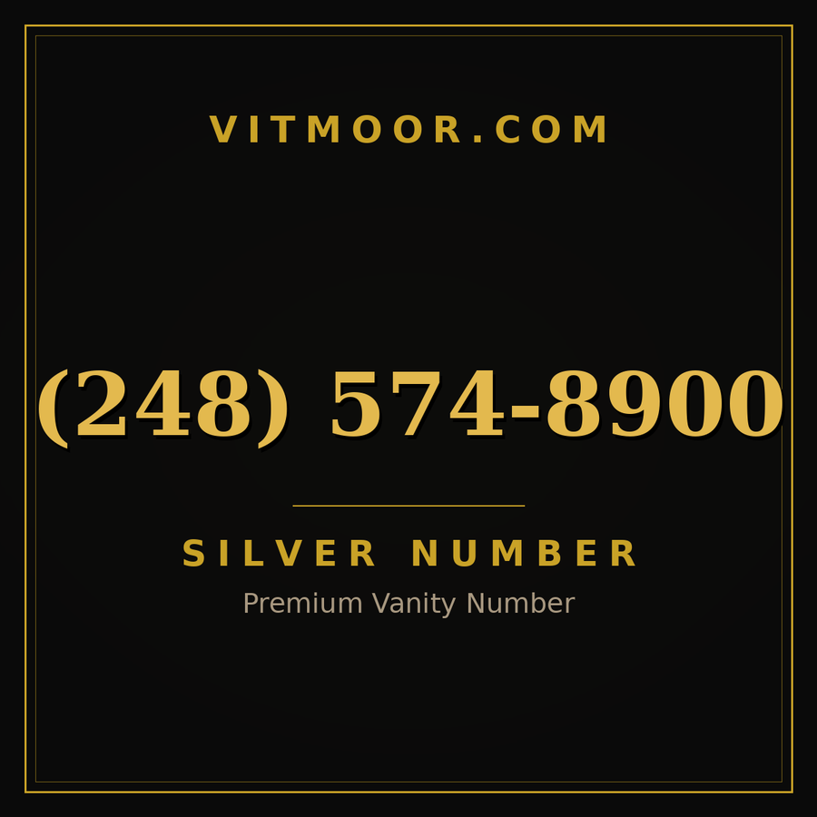 VITMOOR Silver premium number (248) 574-8900