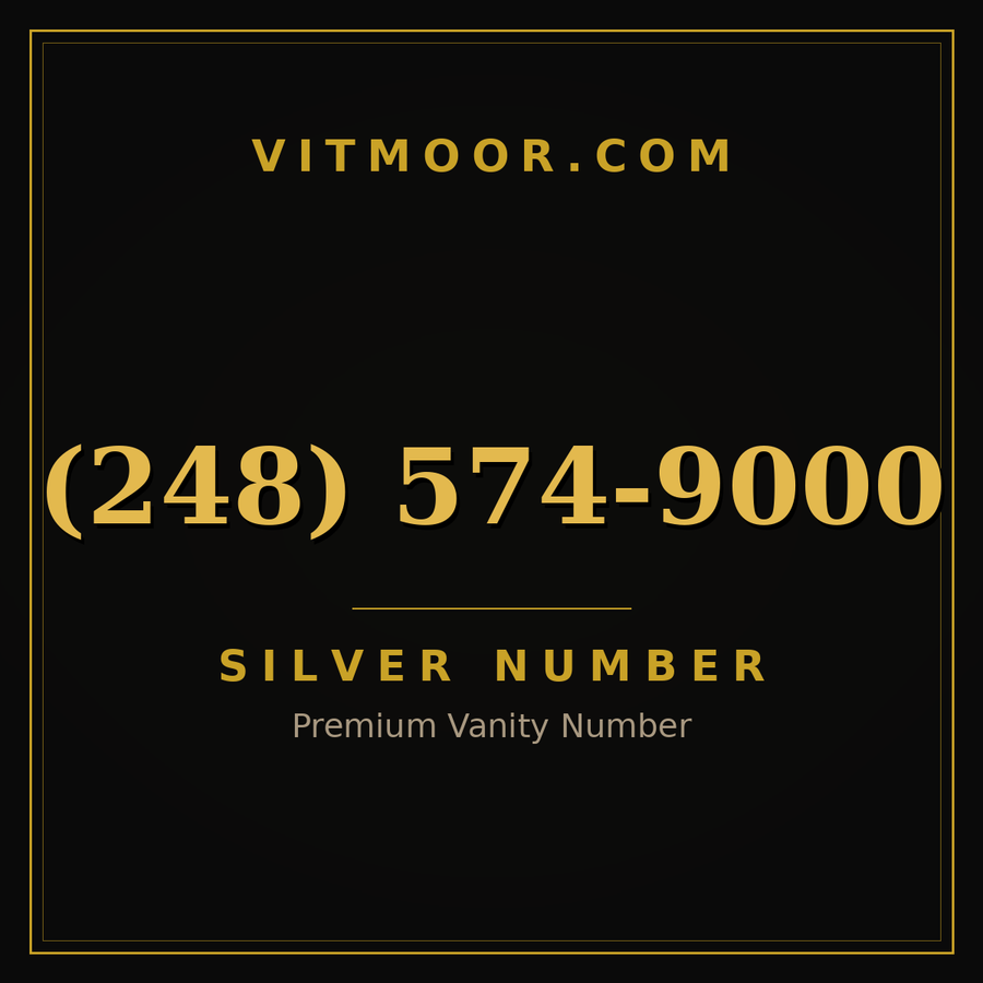 VITMOOR Silver premium number (248) 574-9000