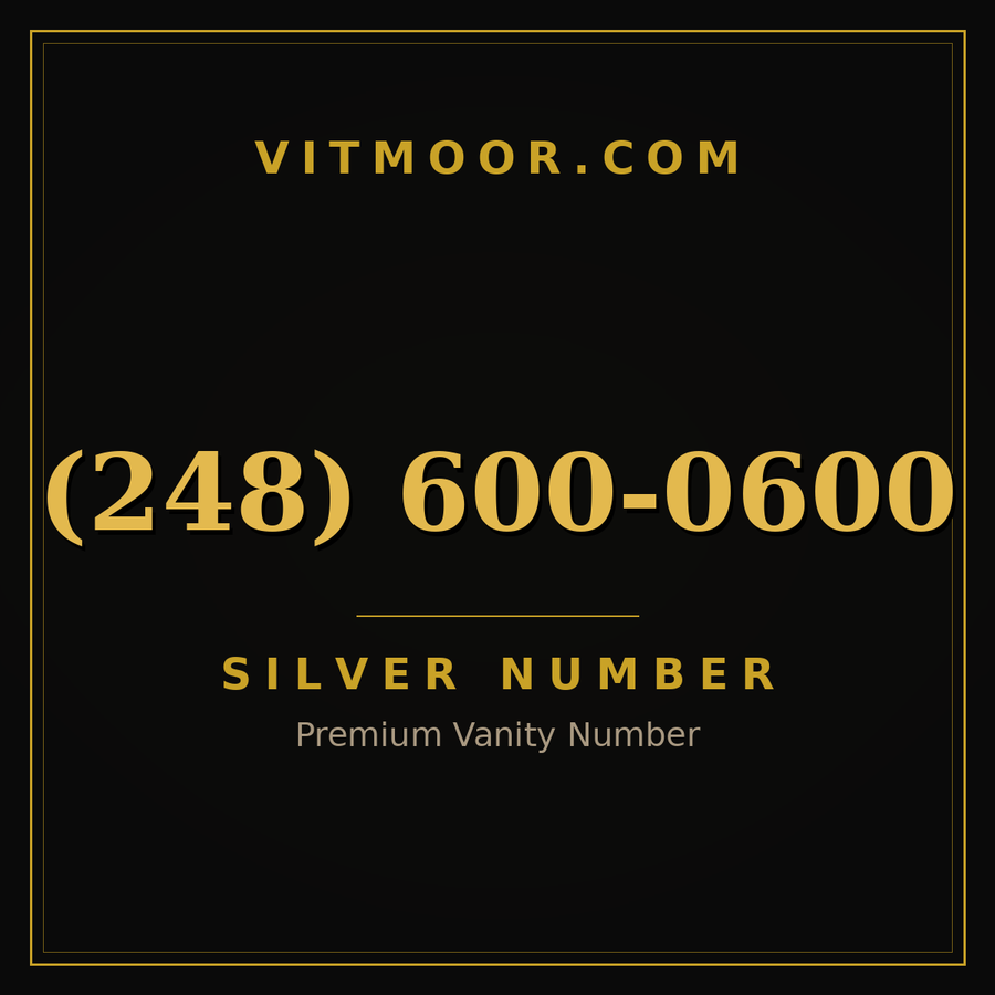 VITMOOR Silver premium number (248) 600-0600