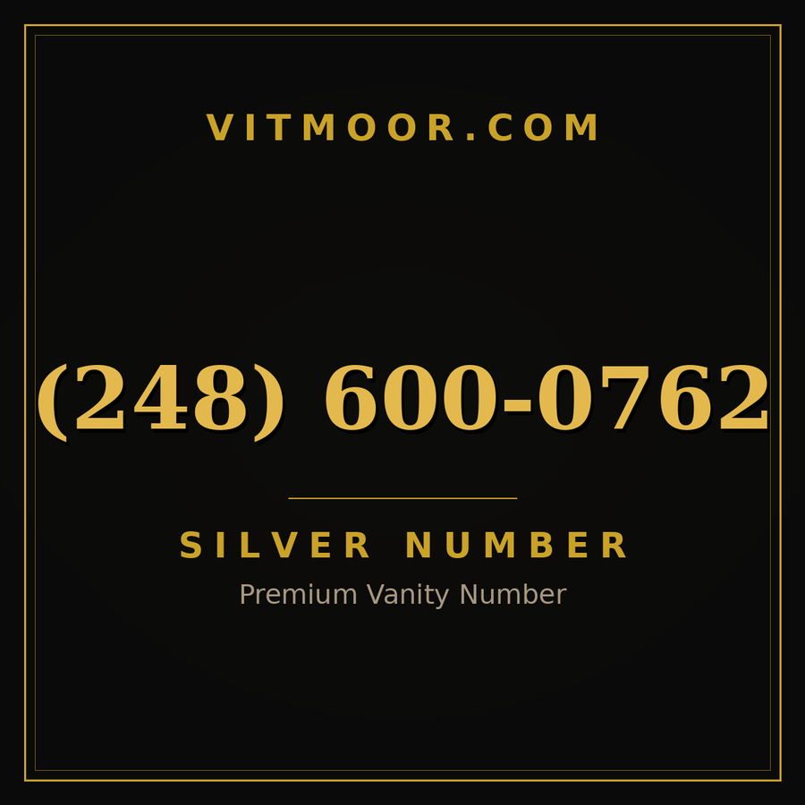VITMOOR Silver premium number (248) 600-0762