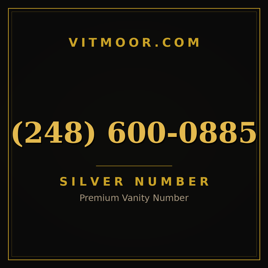 VITMOOR Silver premium number (248) 600-0885