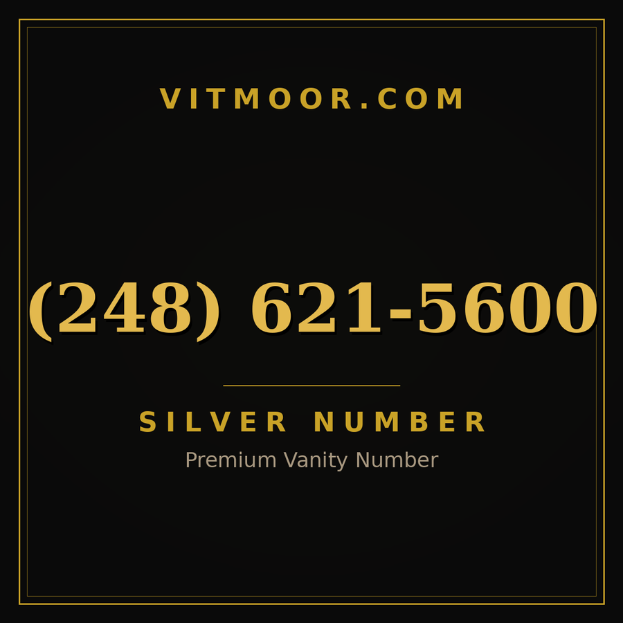 VITMOOR Silver premium number (248) 621-5600