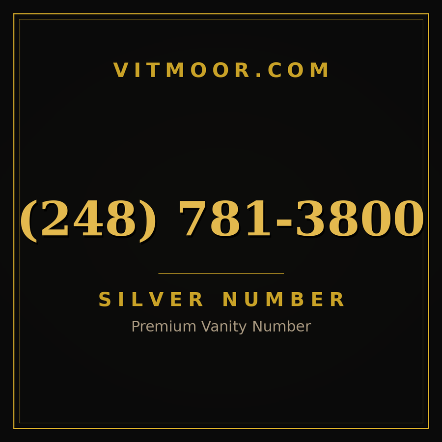 VITMOOR Silver premium number (248) 781-3800