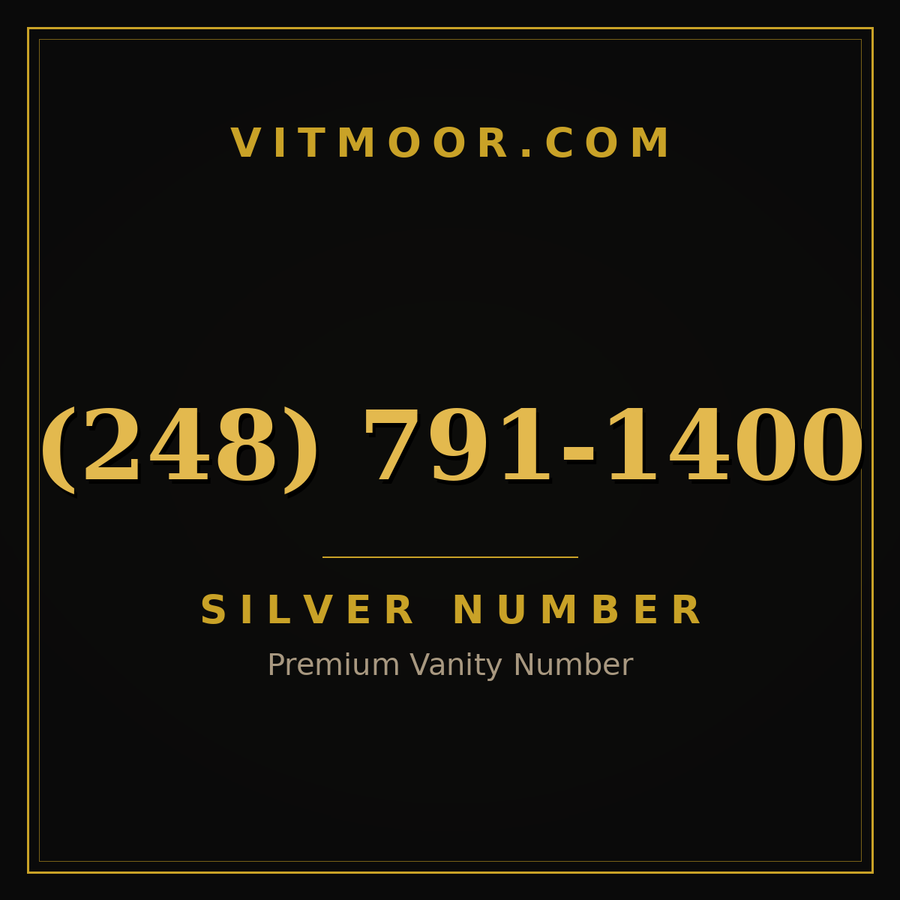VITMOOR Silver premium number (248) 791-1400
