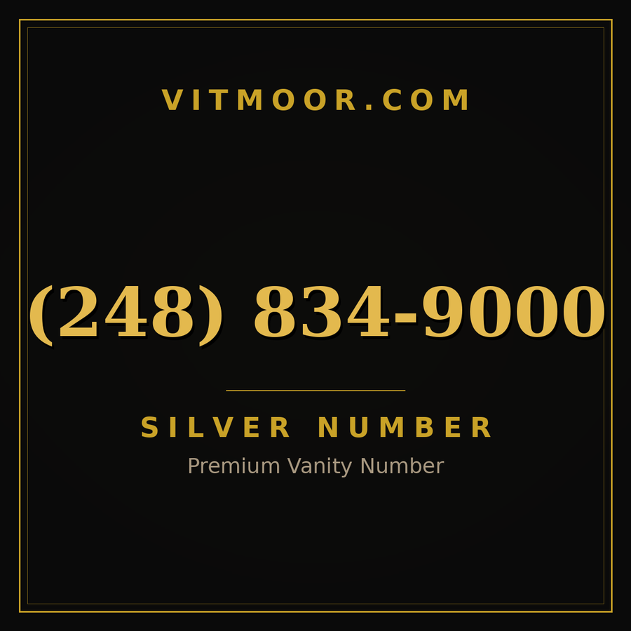 VITMOOR Silver premium number (248) 834-9000