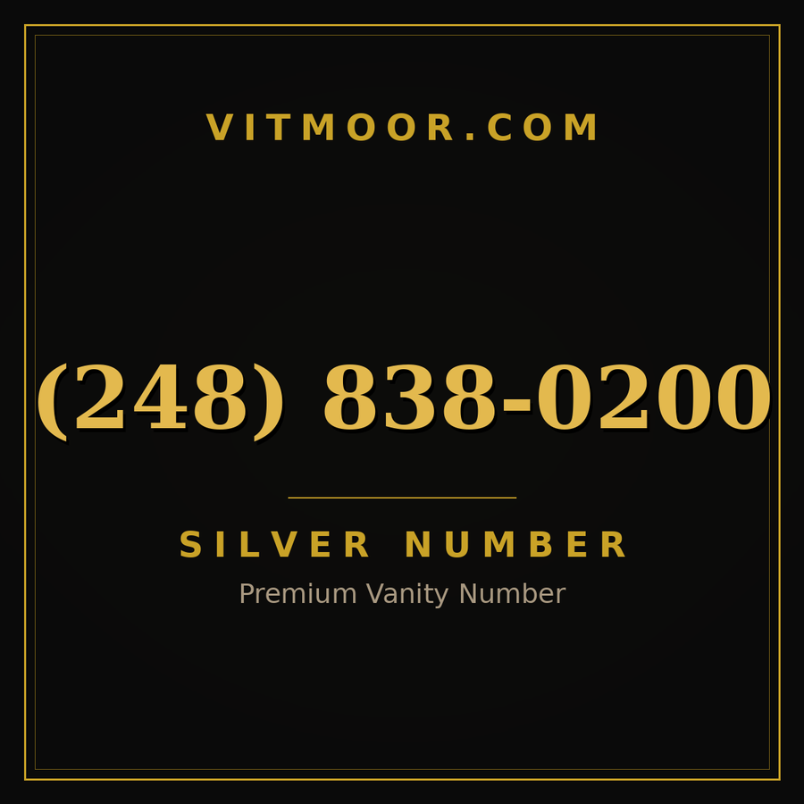 VITMOOR Silver premium number (248) 838-0200