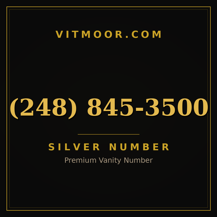 VITMOOR Silver premium number (248) 845-3500