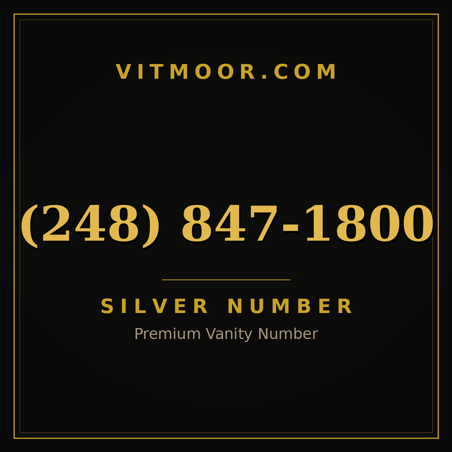 VITMOOR Silver premium number (248) 847-1800