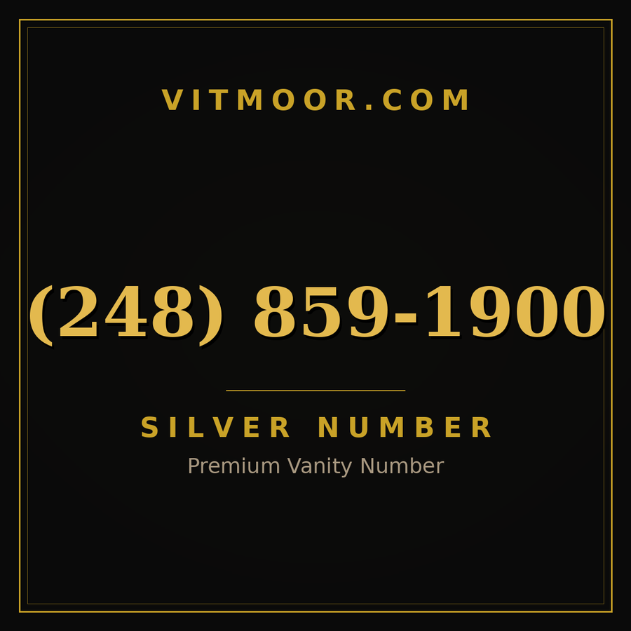VITMOOR Silver premium number (248) 859-1900