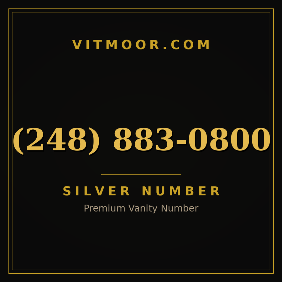 VITMOOR Silver premium number (248) 883-0800