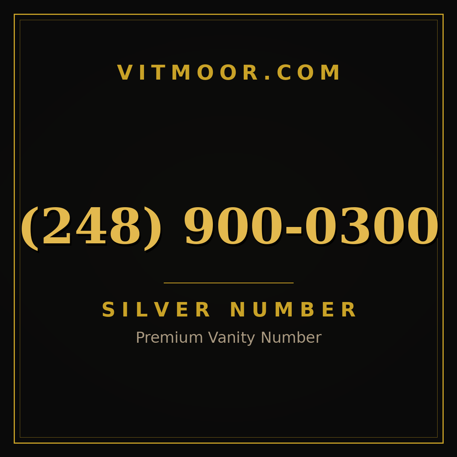 VITMOOR Silver premium number (248) 900-0300