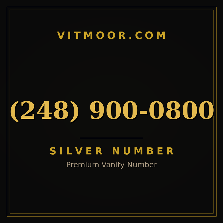 VITMOOR Silver premium number (248) 900-0800