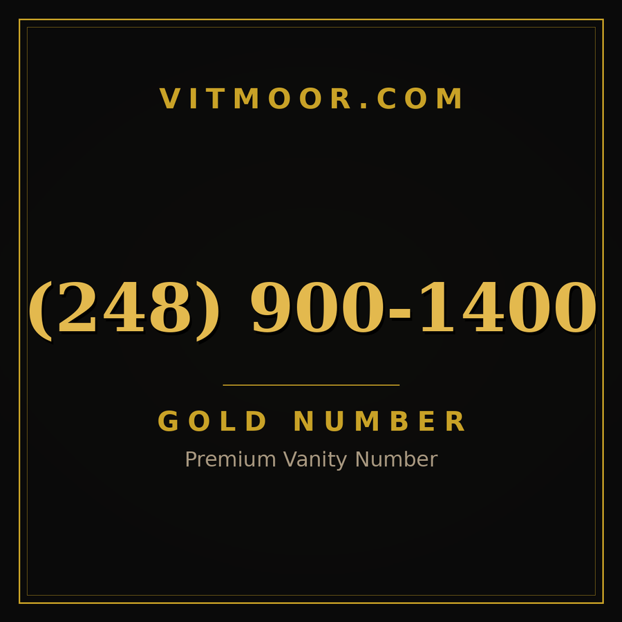 VITMOOR Gold premium number (248) 900-1400