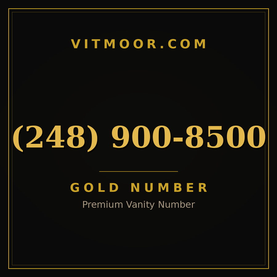 VITMOOR Gold premium number (248) 900-8500