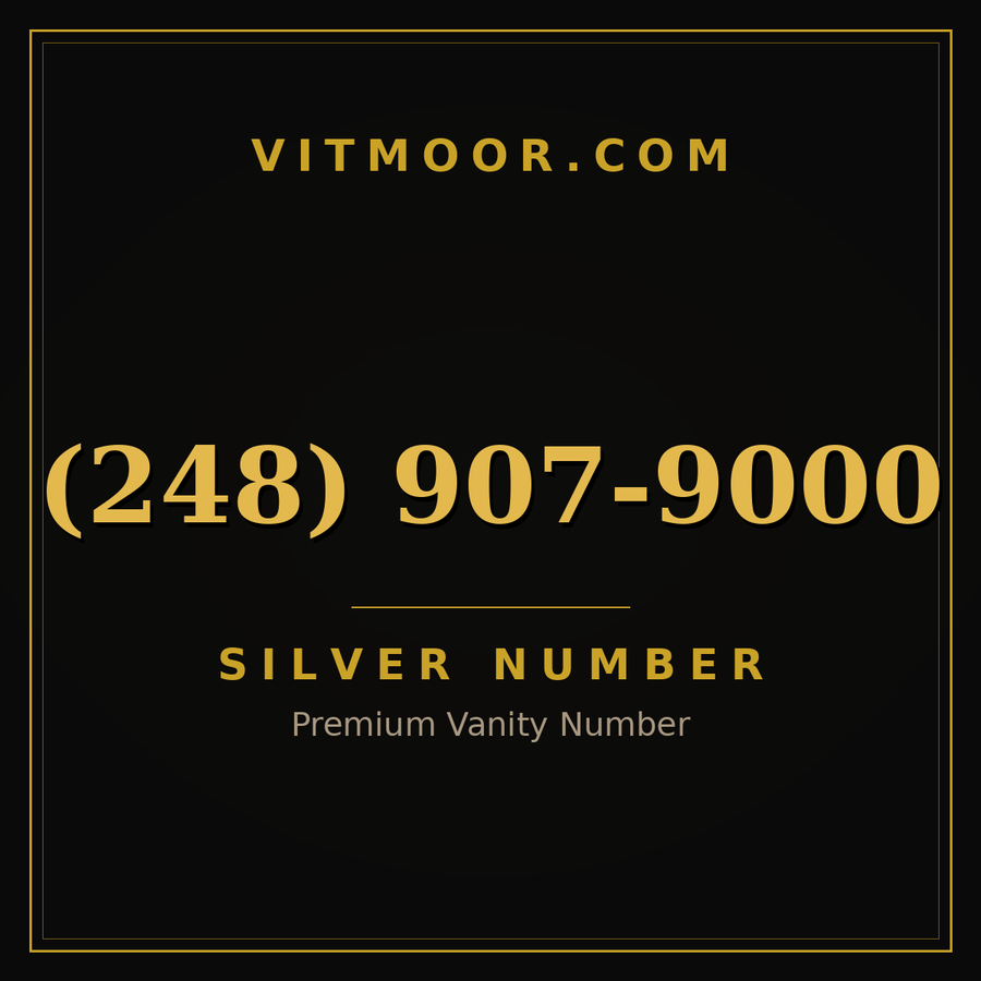 VITMOOR Silver premium number (248) 907-9000