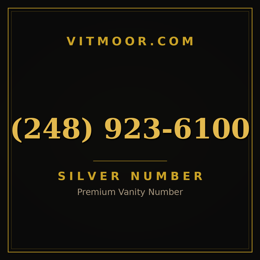 VITMOOR Silver premium number (248) 923-6100