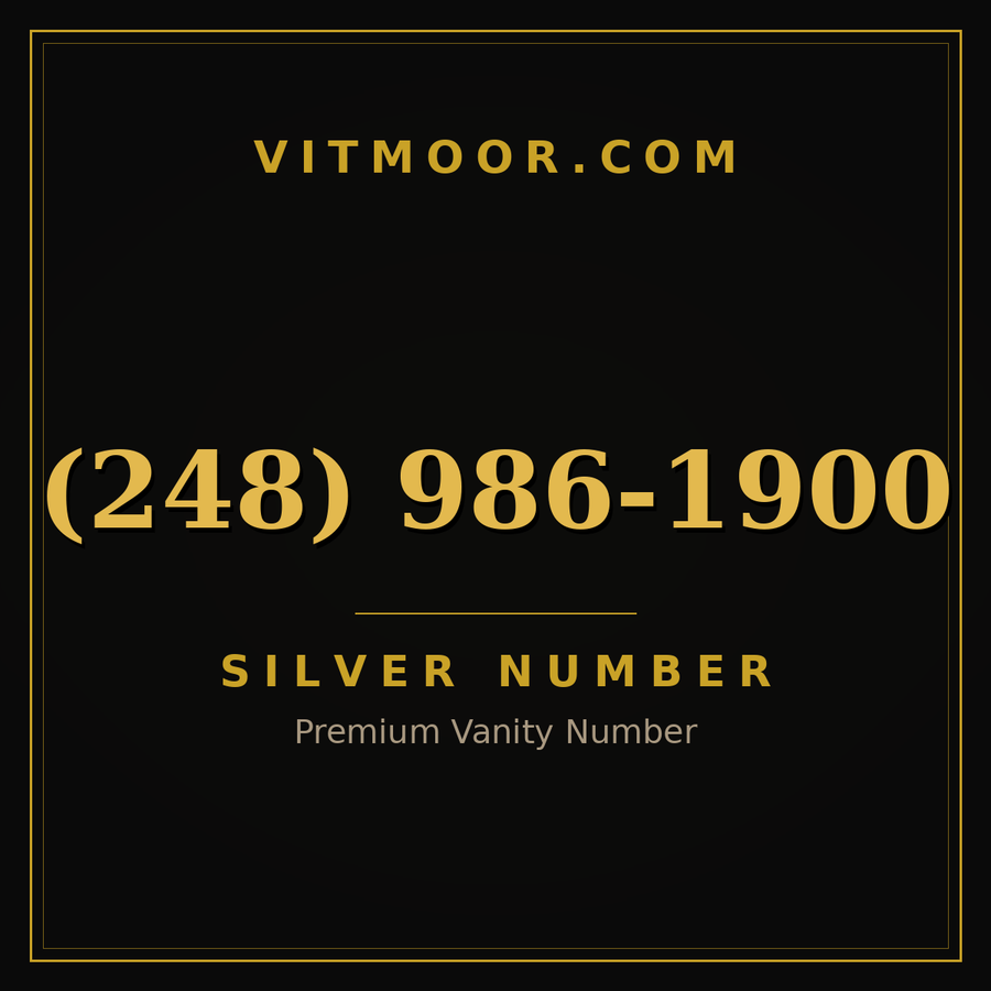 VITMOOR Silver premium number (248) 986-1900