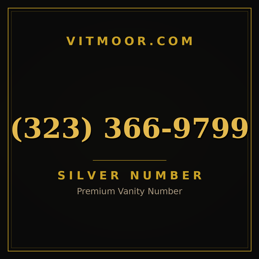 VITMOOR Silver premium number (323) 366-9799