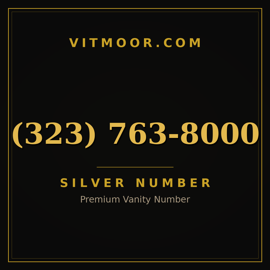 VITMOOR Silver premium number (323) 763-8000