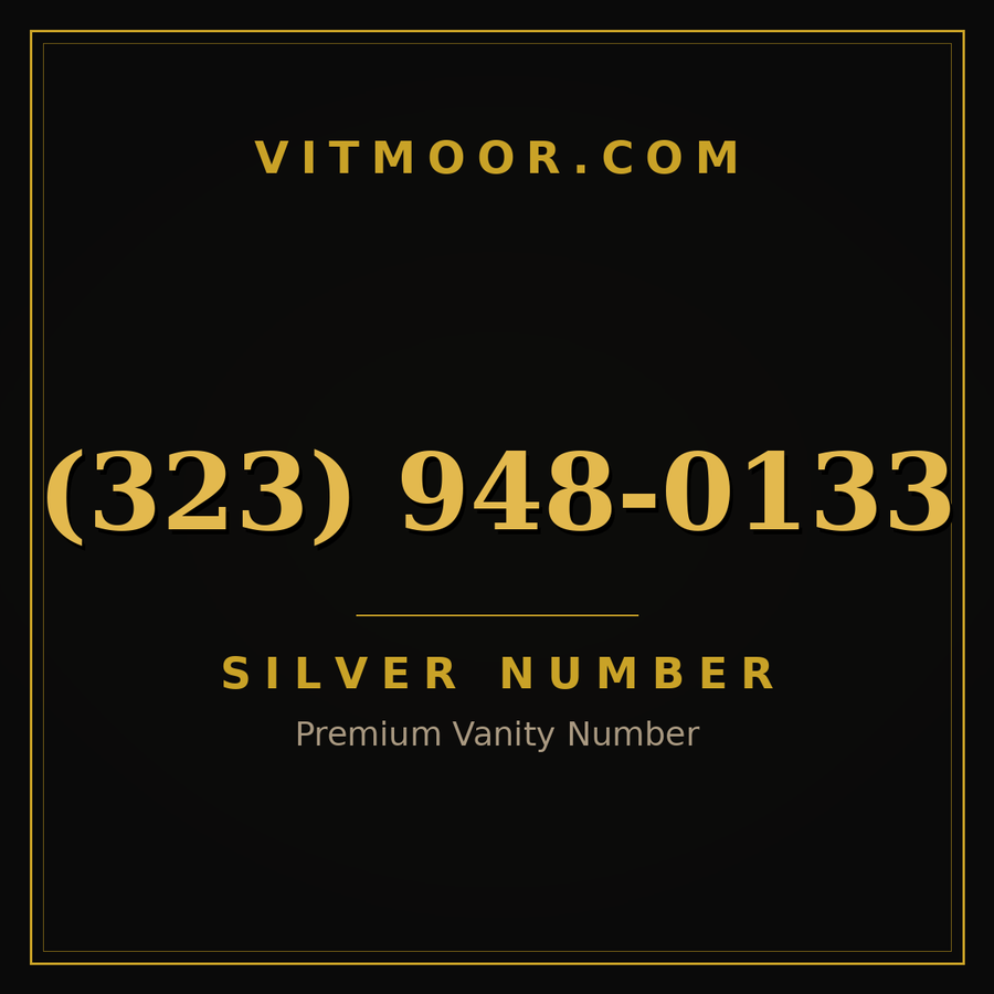 VITMOOR Silver premium number (323) 948-0133
