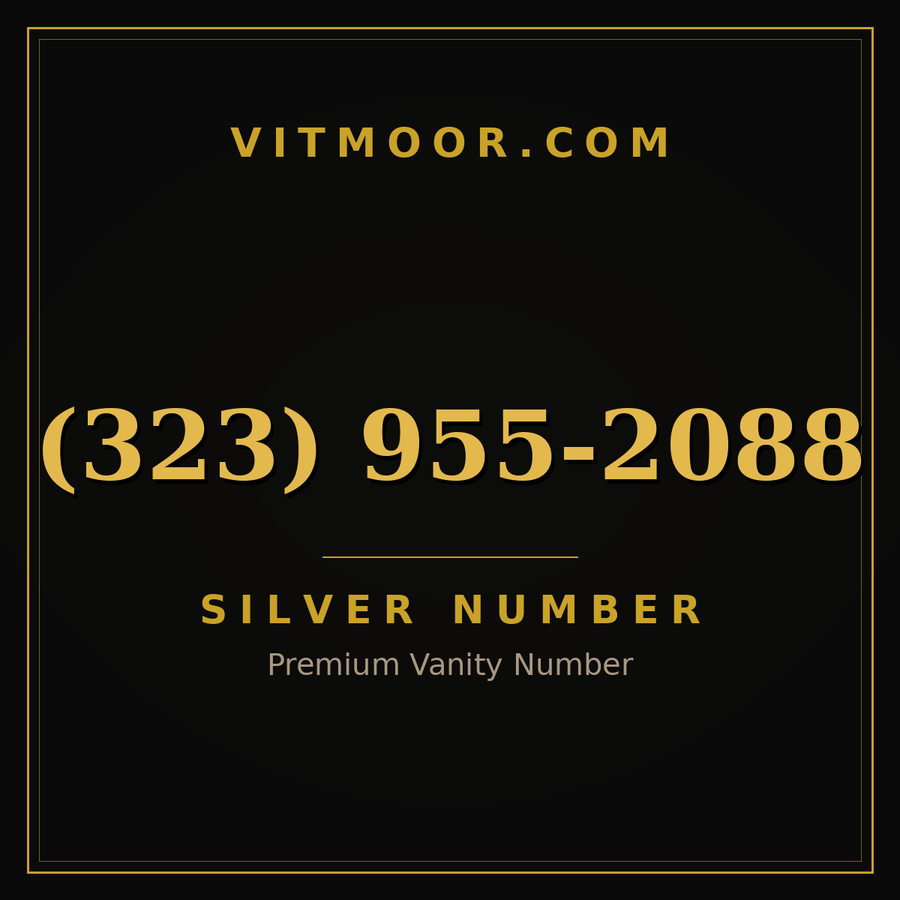 VITMOOR Silver premium number (323) 955-2088