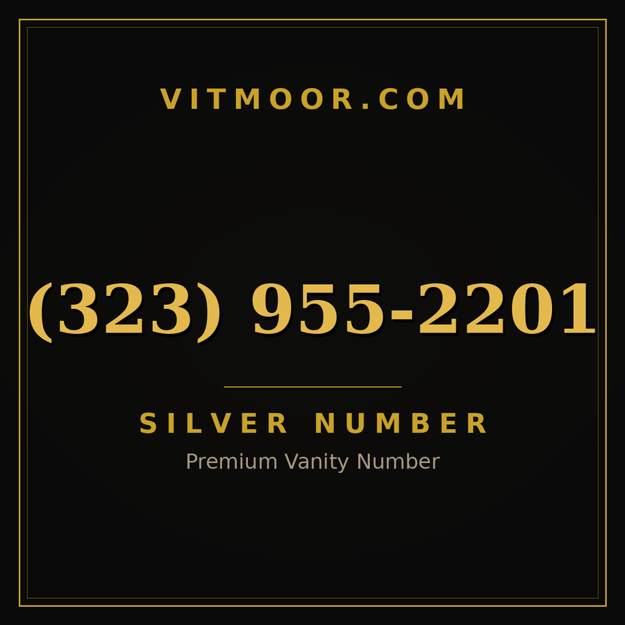 VITMOOR Silver premium number (323) 955-2201