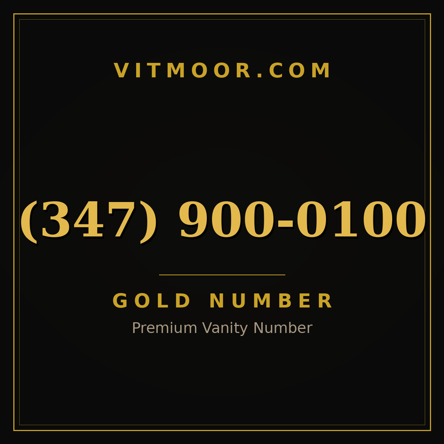 VITMOOR Gold premium number (347) 900-0100