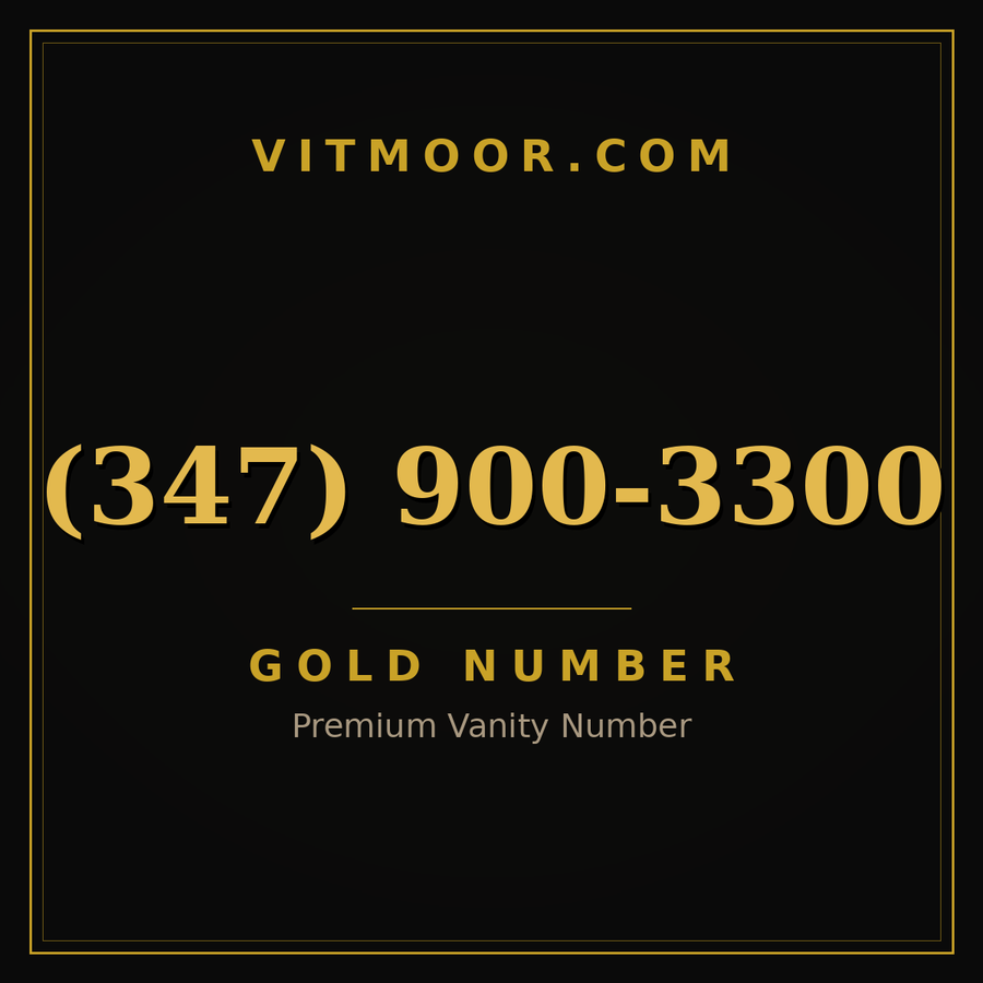 VITMOOR Gold premium number (347) 900-3300