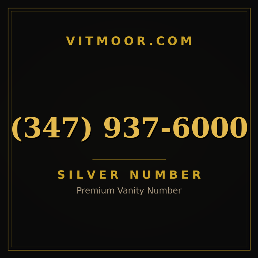 VITMOOR Silver premium number (347) 937-6000