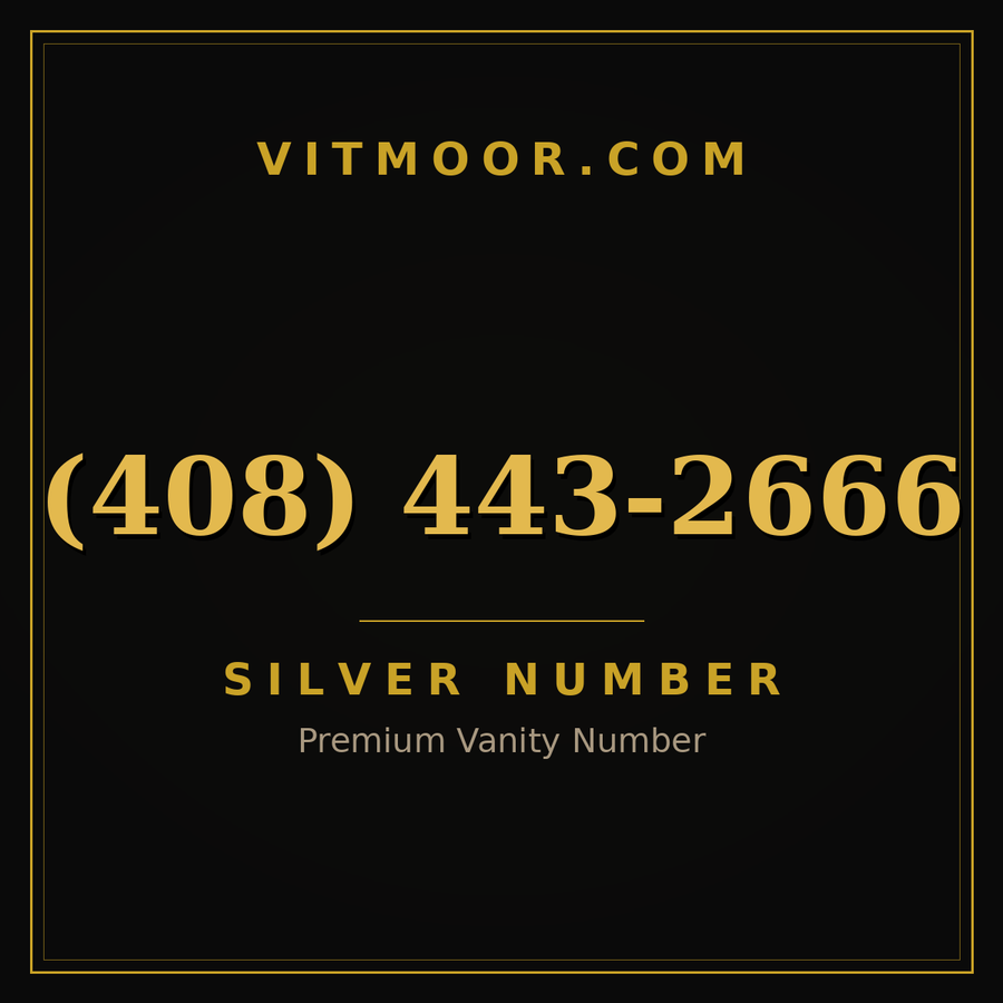 VITMOOR Silver premium number (408) 443-2666