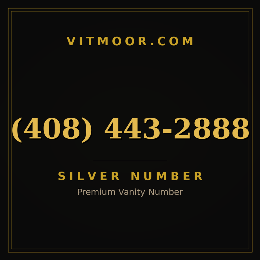 VITMOOR Silver premium number (408) 443-2888