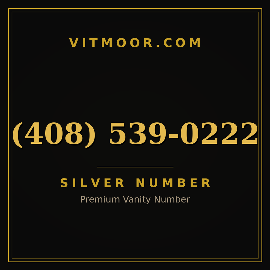 VITMOOR Silver premium number (408) 539-0222